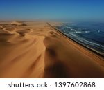 Dunes at Swakopmund in Namibia, captured by a drone.