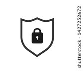 shield security icon isolated... | Shutterstock .eps vector #1427252672