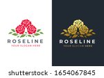 3 Rose Flower Logo Design