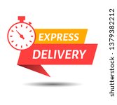 express delivery sign for apps... | Shutterstock .eps vector #1379382212