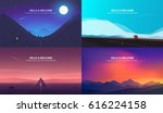 vector banners set with... | Shutterstock .eps vector #616224158
