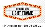 light sign over transparent... | Shutterstock .eps vector #1059533522