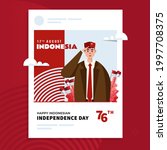 august 17 happy indonesia... | Shutterstock .eps vector #1997708375