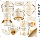 set of vintage labels for wine... | Shutterstock .eps vector #157892255