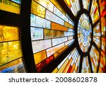 Decorative church stained glass ...