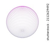 sphere particles lines.... | Shutterstock .eps vector #2112629492