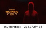 hacker warning danger sign.... | Shutterstock .eps vector #2162729495