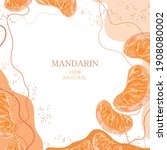 stylized mandarin on an... | Shutterstock .eps vector #1908080002