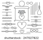 Rope Knots Collection. Seamless ...