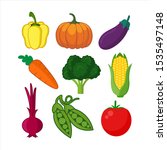 vegetables illustration design... | Shutterstock .eps vector #1535497148