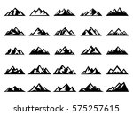 set of mountains | Shutterstock .eps vector #575257615