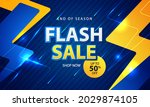 gradient colorful flash sale... | Shutterstock .eps vector #2029874105