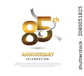 85 years anniversary creative... | Shutterstock .eps vector #2080051825
