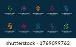 set of technology letter s dot... | Shutterstock .eps vector #1769099762