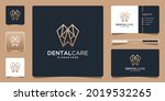 geometric dental care logo for... | Shutterstock .eps vector #2019532265