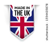Made In The Uk Flag Ribbon On A ...