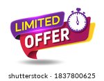 limited offer modern banner... | Shutterstock .eps vector #1837800625