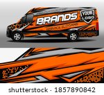 vector design of delivery van.... | Shutterstock .eps vector #1857890842