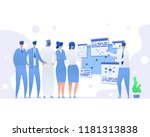 concept of business meeting.... | Shutterstock .eps vector #1181313838