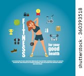 concept of healthy lifestyle.... | Shutterstock .eps vector #360393518