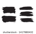 brush lines set. vector... | Shutterstock .eps vector #1417880432