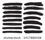 brush lines set. vector... | Shutterstock .eps vector #1417880438
