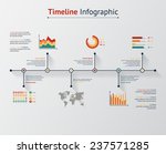time line infographic. vector... | Shutterstock .eps vector #237571285