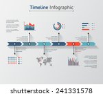 time line infographic. vector... | Shutterstock .eps vector #241331578