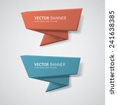 vector infographic origami... | Shutterstock .eps vector #241638385