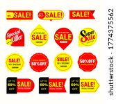sales label collection. vector... | Shutterstock .eps vector #1774375562