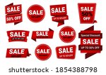 collection of sale discount... | Shutterstock .eps vector #1854388798