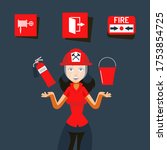Fire Safety Sign Vector...