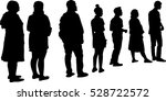 full length of silhouette... | Shutterstock .eps vector #528722572