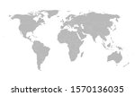 netherlands map marked blue on... | Shutterstock .eps vector #1570136035