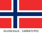 Norway national flag. Perfect for Business concepts, backgrounds, backdrop, poster, sticker, banner, label and wallpaper.