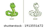 Snake Mascot Logo. Viper...