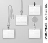vector realistic blank office... | Shutterstock .eps vector #1234138102