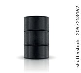 vector 3d barrel of oil. black... | Shutterstock .eps vector #2097253462