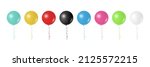 vector 3d realistic metallic... | Shutterstock .eps vector #2125572215
