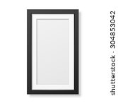 realistic black frame isolated... | Shutterstock .eps vector #304853042