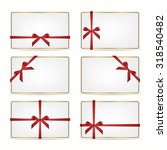 set of realistic white gift... | Shutterstock .eps vector #318540482