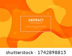 dynamic orange textured... | Shutterstock .eps vector #1742898815