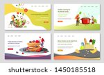 set of web page design... | Shutterstock .eps vector #1450185518