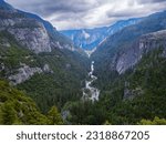 Small photo of Yosemite experiencing tremendous water and snow melt levels, gushing and overflowing with giddy optimism.