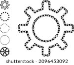 contour gear mosaic icon.... | Shutterstock .eps vector #2096453092