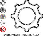 contour gear mosaic icon.... | Shutterstock .eps vector #2098874665