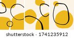 abstract yellow minimalist art... | Shutterstock .eps vector #1741235912