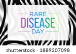 rare disease day is an... | Shutterstock .eps vector #1889207098