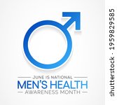 men's health month is observed... | Shutterstock .eps vector #1959829585