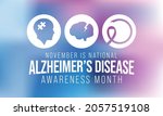 alzheimer's disease awareness... | Shutterstock .eps vector #2057519108